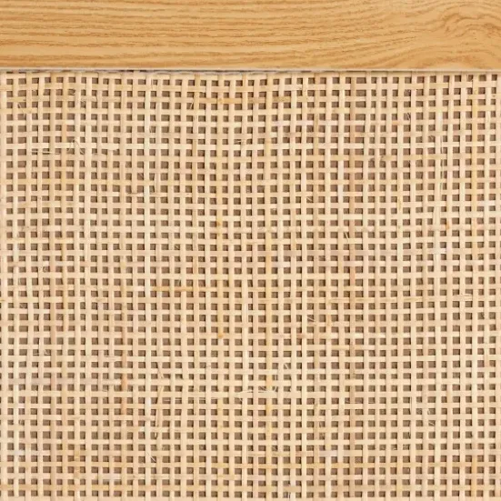 Dressers & Chests-Kirkland's Home Tara Two-Tone Espresso Rattan Dresser