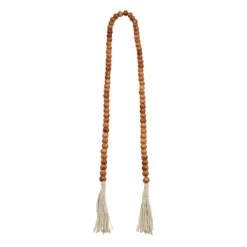 Decorative Accents-Kirkland's Home Tasseled Wood Beaded Garland Brown