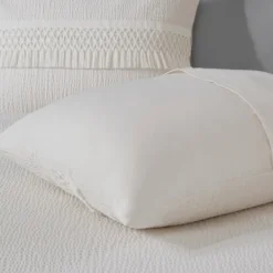 Comforters-Kirkland's Home Tassels California King 3-Pc. Comforter Set White