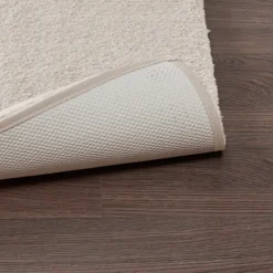 Bathroom Rugs-Kirkland's Home Taupe High Pile Marshmallow Bath Mat, 40 In. Ivory