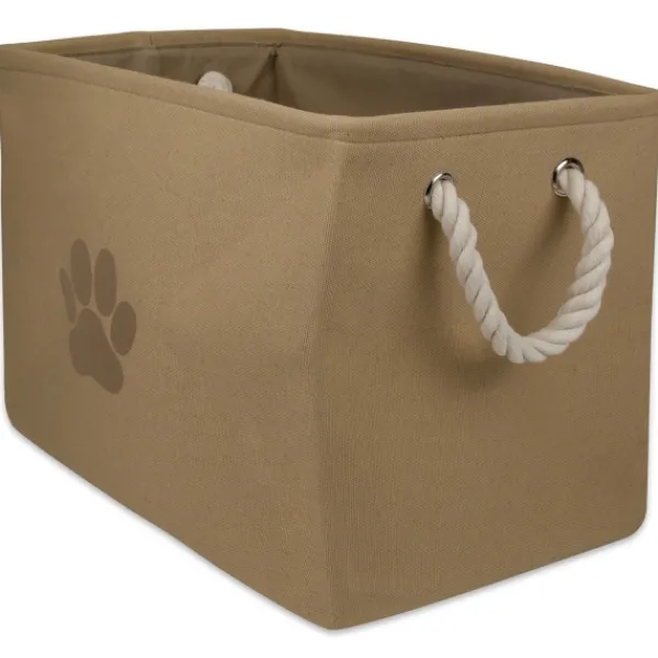 Baskets & Boxes-Kirkland's Home Taupe Paw Print Basket With Handles