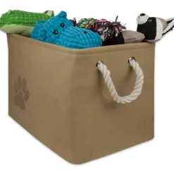 Baskets & Boxes-Kirkland's Home Taupe Paw Print Basket With Handles