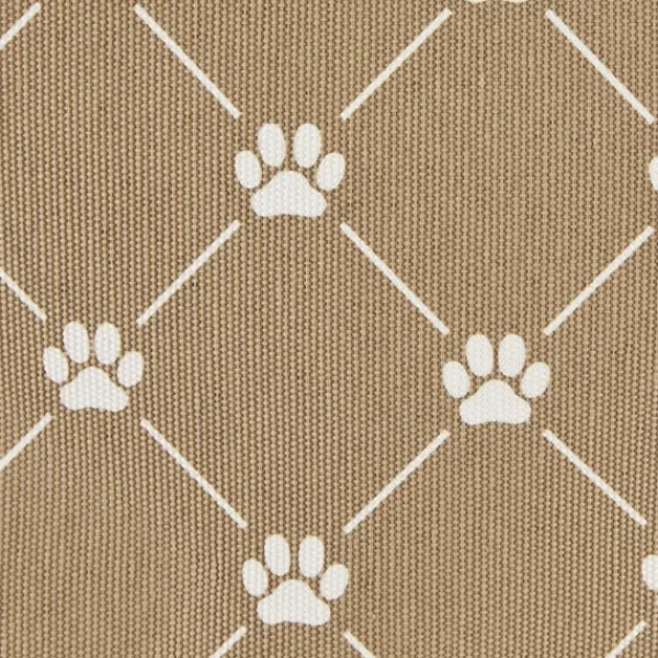Baskets & Boxes-Kirkland's Home Taupe Paw Trellis Rec Gle Basket, 16 In. Tan