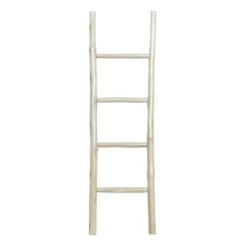 Decorative Accents-Kirkland's Home Teak Wood Leaning Ladder White