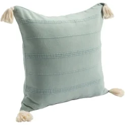 Pillows-Kirkland's Home Teal Dobby Loomed Pillow Blue