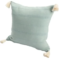 Pillows-Kirkland's Home Teal Dobby Loomed Pillow Blue