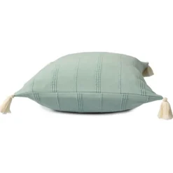Pillows-Kirkland's Home Teal Dobby Loomed Pillow Blue