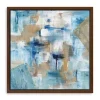 Framed Art-Kirkland's Home Teal Infusion Framed Canvas Art Print White/Blue/Brown