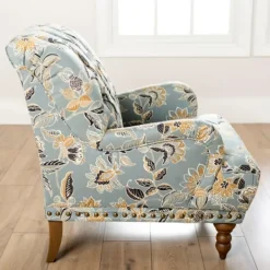 Accent Chairs-Kirkland's Home Teal Rebecca Tufted Accent Chair Blue
