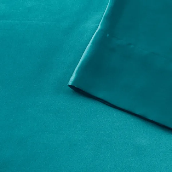 Bed Sheets-Kirkland's Home Teal Satin Standard 2-Pc. Pillow Case Set Blue