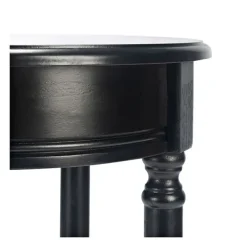 Accent & End Tables-Kirkland's Home Tegan Round Accent Table Black