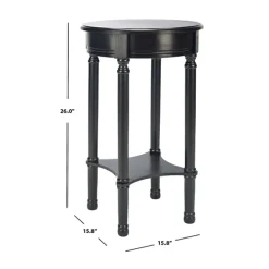 Accent & End Tables-Kirkland's Home Tegan Round Accent Table Black