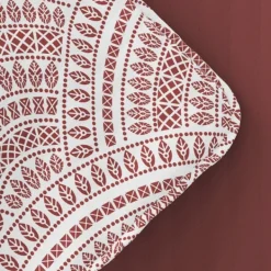 Quilts-Kirkland's Home Terra Scalloped Reversible 3-Pc. Queen Quilt Set Red/White
