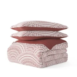 Quilts-Kirkland's Home Terra Scalloped Reversible 2-Pc. Twin Quilt Set Red/White