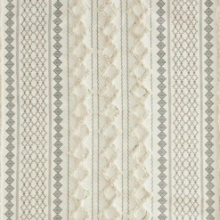 Shower Curtains-Kirkland's Home Textured Chenille Shower Curtain Ivory