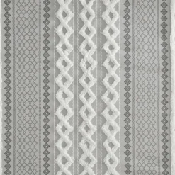 Shower Curtains-Kirkland's Home Textured Chenille Shower Curtain Gray