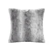 Pillows-Kirkland's Home Textured Faux Fur Pillow Gray