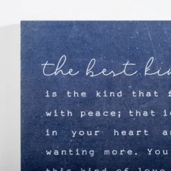 Wall Quotes & Signs-Kirkland's Home The Best Kind Of Love Wood Wall Plaque Blue