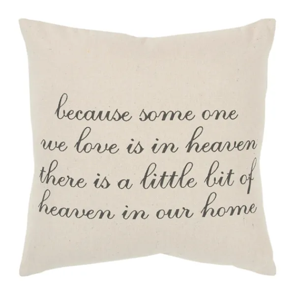 Pillows-Kirkland's Home There Is A Little Bit Of Heaven In Our Home Pillow Tan/Black