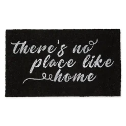 Doormats-Kirkland's Home There'S No Place Like Home Coir Doormat Black/White