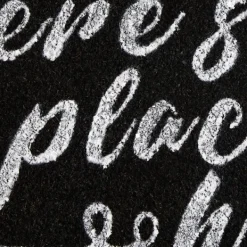 Doormats-Kirkland's Home There'S No Place Like Home Coir Doormat Black/White