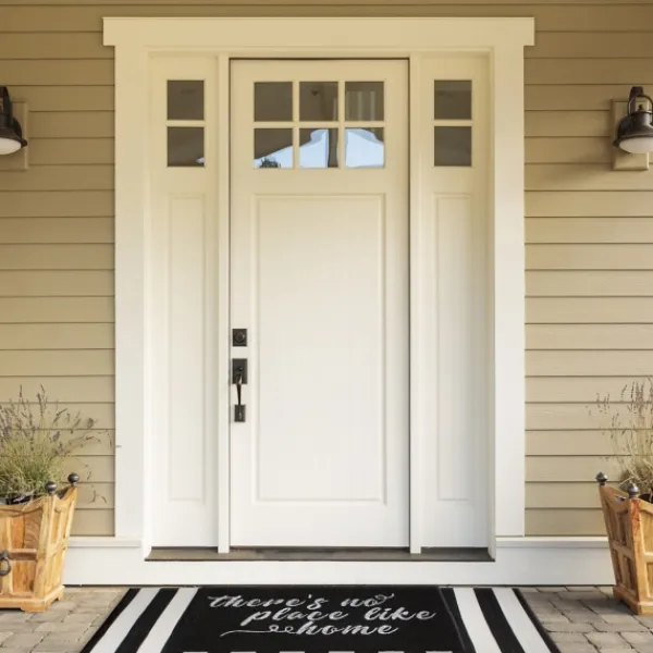 Doormats-Kirkland's Home There'S No Place Like Home Coir Doormat Black/White