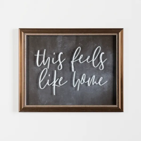 Wall Quotes & Signs-Kirkland's Home This Feels Like Home Wall Plaque Black