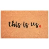Doormats-Kirkland's Home This Is Us Heart Doormat Tan/Black/Red
