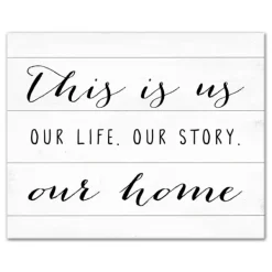 Wall Quotes & Signs-Kirkland's Home This Is Us Life Story Canvas Art Print Black/White