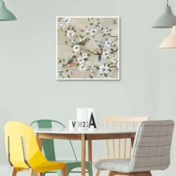 Framed Art-Kirkland's Home Three'S Company Framed Canvas Art Print Tan/White