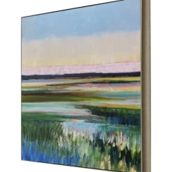 Framed Art-Kirkland's Home Tidal Waters Framed Art Print Green/Blue