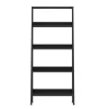 Office Furniture-Kirkland's Home 4-Tier Ladder Bookshelf Black