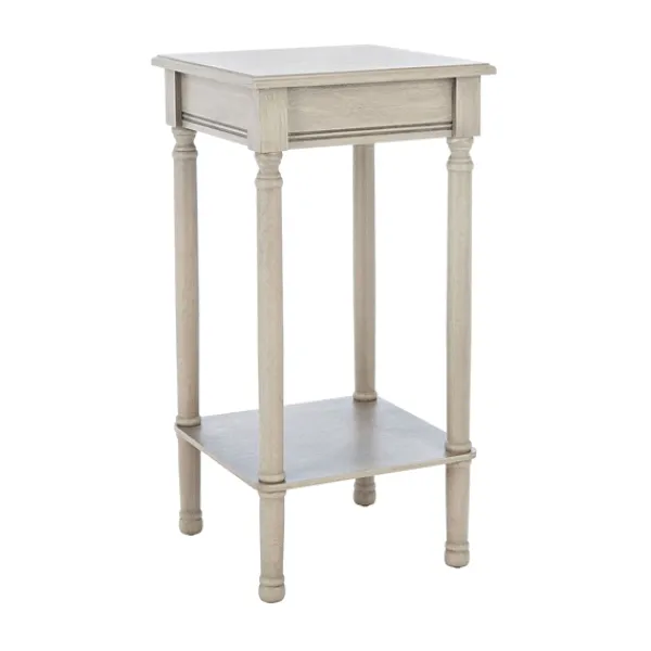 Accent & End Tables-Kirkland's Home Tilley Beige Classic Square Accent Table Tan