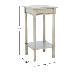Accent & End Tables-Kirkland's Home Tilley Beige Classic Square Accent Table Tan