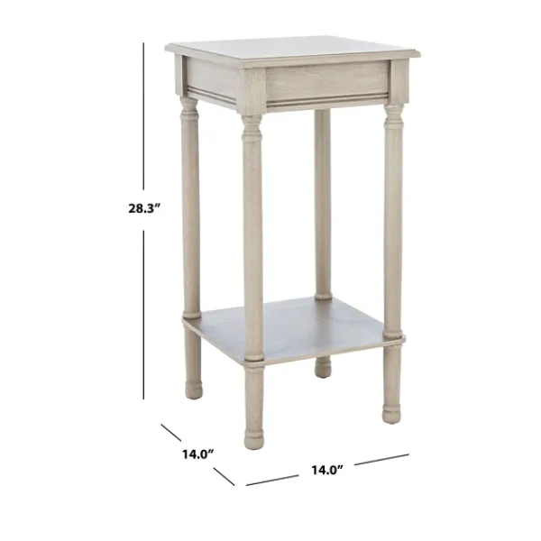 Accent & End Tables-Kirkland's Home Tilley Beige Classic Square Accent Table Tan