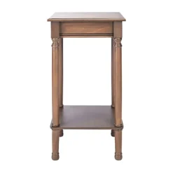 Accent & End Tables-Kirkland's Home Tilley Classic Square Accent Table Brown