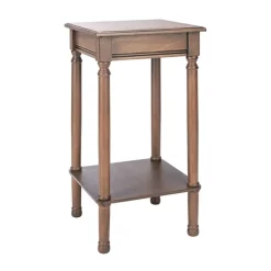 Accent & End Tables-Kirkland's Home Tilley Classic Square Accent Table Brown