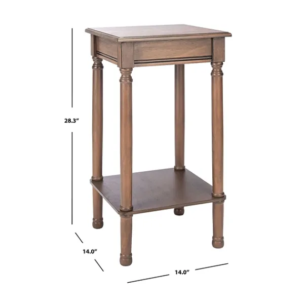 Accent & End Tables-Kirkland's Home Tilley Classic Square Accent Table Brown
