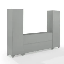 Tv Stands & Media Consoles-Kirkland's Home Tillie Gray Modular 3-Pc. Entertainment Set