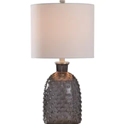 Table Lamps-Kirkland's Home Tinted Glass Jar Table Lamp Gray