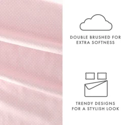 Bed Sheets-Kirkland's Home Tiny Hearts 3-Pc. Twin Sheet Set Pink