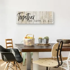 Wall Quotes & Signs-Kirkland's Home Together Canvas Art Print Tan/Black