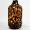 Vases-Kirkland's Home Tortoise Shell Glass Vase, 14 In. Brown