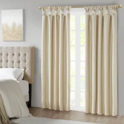Curtains & Drapes-Kirkland's Home Total Blackout Curtain Panel, 84 In. Tan