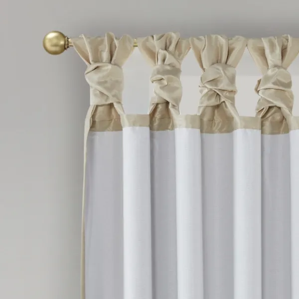 Curtains & Drapes-Kirkland's Home Total Blackout Curtain Panel, 84 In. Tan