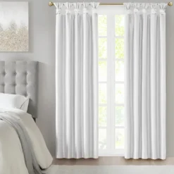 Curtains & Drapes-Kirkland's Home Total Blackout Curtain Panel, 95 In. White