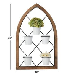 Wall Storage-Kirkland's Home Traditional Arch Metal Wall Planter