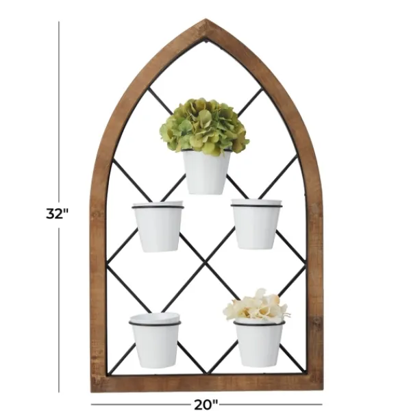 Wall Storage-Kirkland's Home Traditional Arch Metal Wall Planter