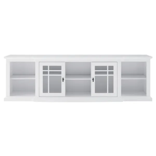 Tv Stands & Media Consoles-Kirkland's Home Transitional Breakfront 2-Door Media Console White