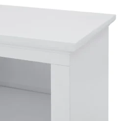 Tv Stands & Media Consoles-Kirkland's Home Transitional Breakfront 2-Door Media Console White